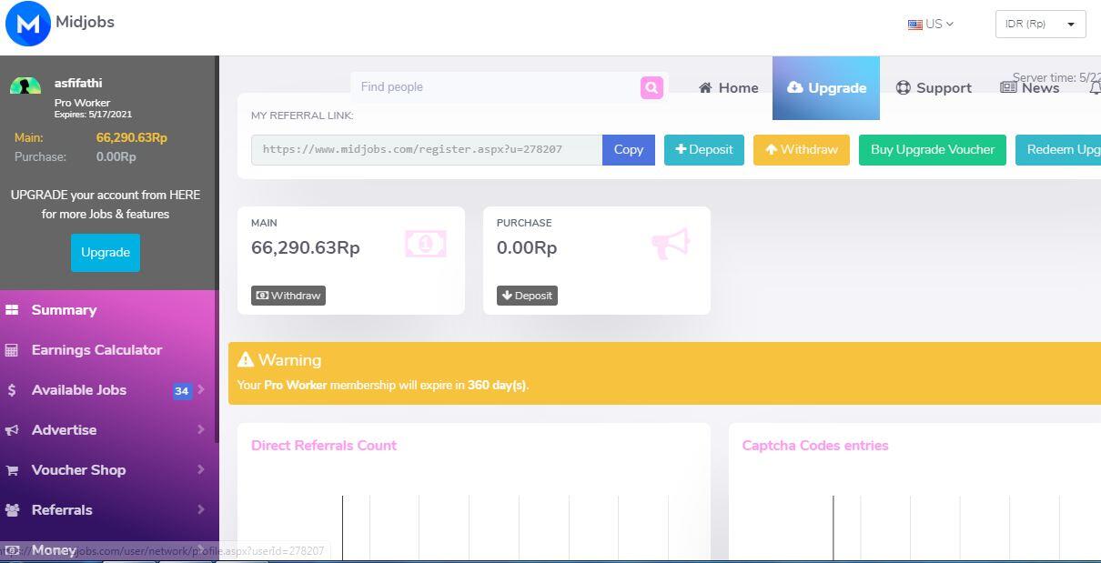 Share Buat Teman-Teman Nonton Vidio Via Midjobs Di Bayar Cash Mau