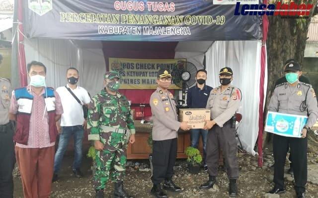 Kabag Sumda Polres Majalengka Kunjungi Pos Check Perbatasan
