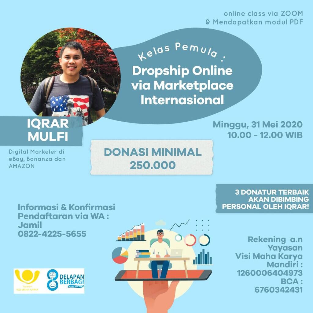 Belajar Dropship Internsional Via Ebay Bonaza dan Amazon untuk Pemula