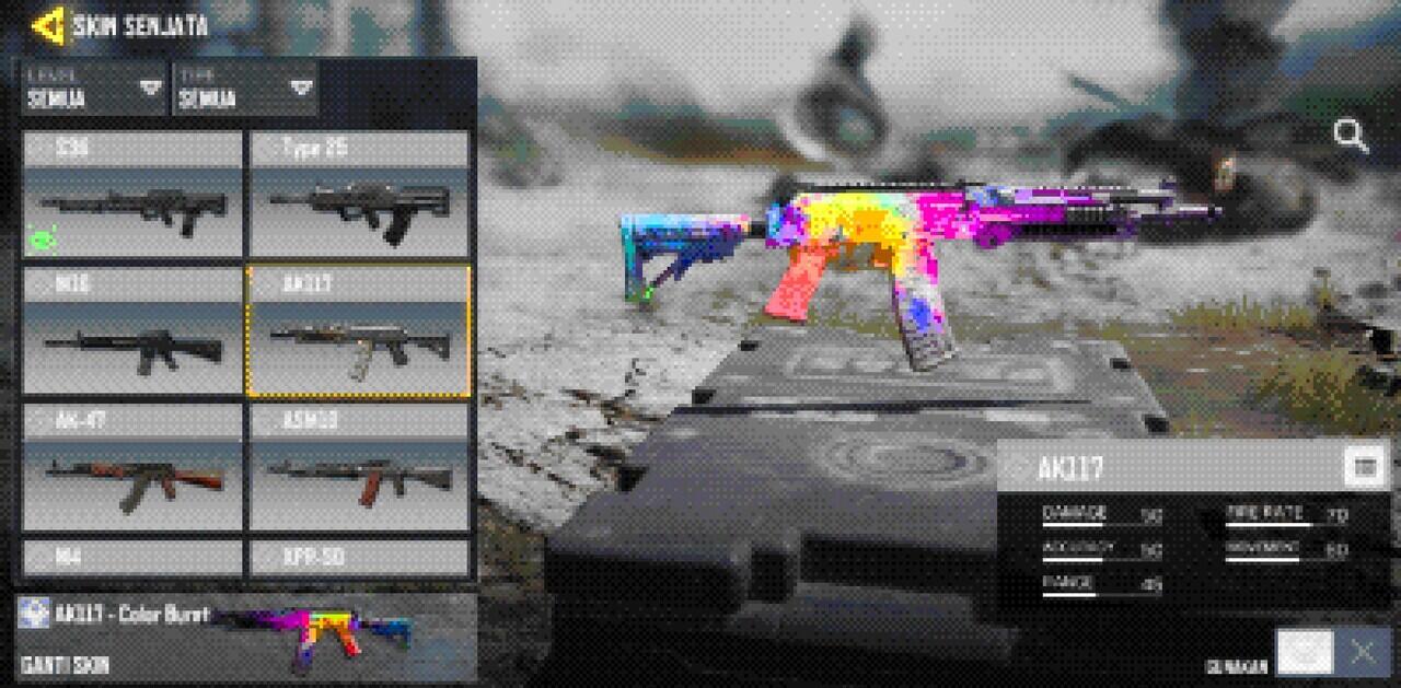 Attachment AK117 Terbaik Call of Duty Mobile