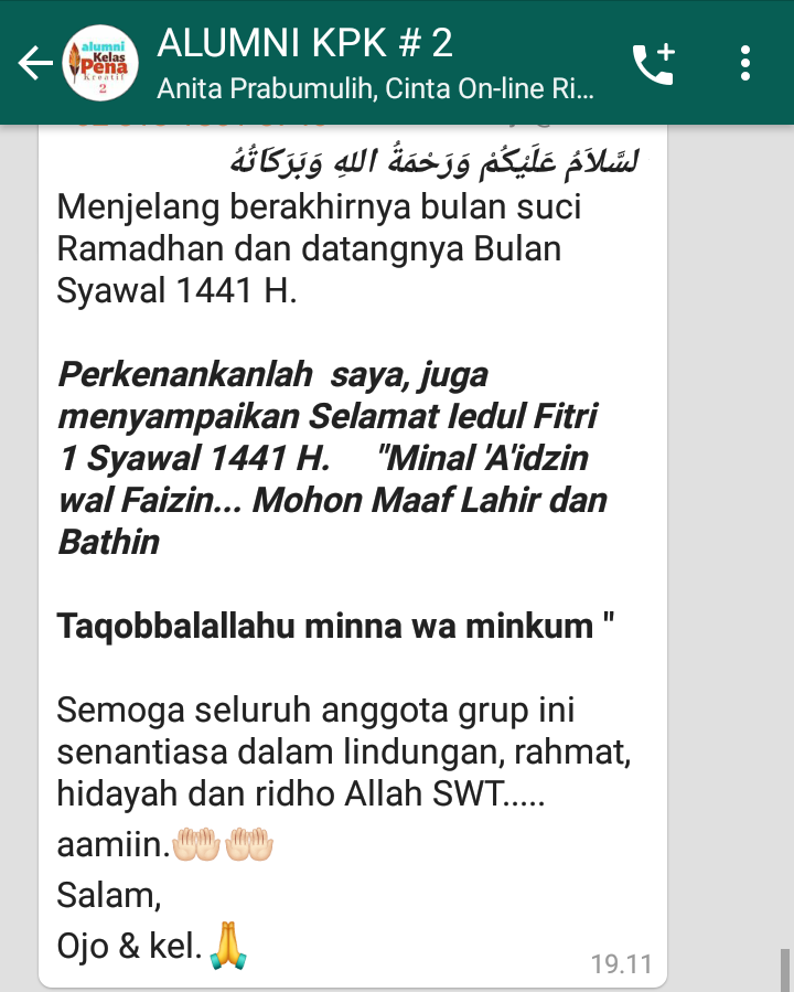 Tetap Stay At Home, Yuk Kita Silaturahmi Online Saja