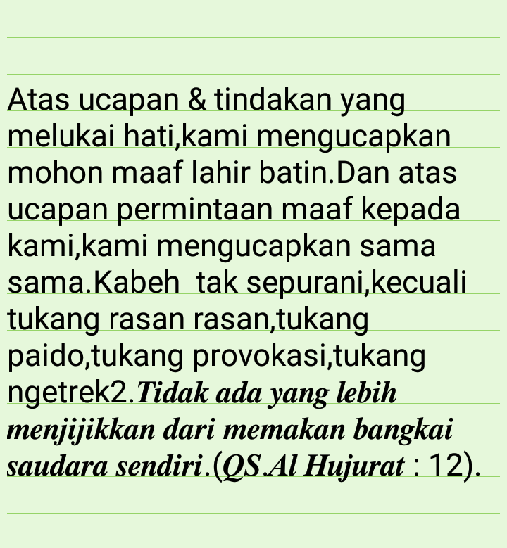 Jadi Pemaaf Boleh,Tapi Jangan Bodoh