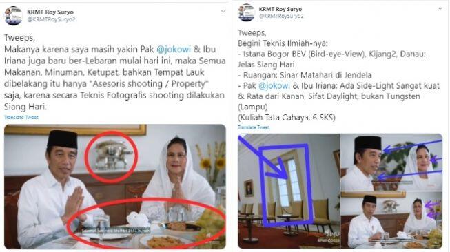 Sindir Soal Ketupat dan Panci dalam Video Jokowi, Roy Suryo Kena Sempro