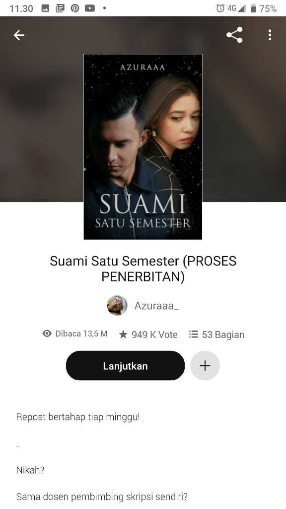 Deretan Judul Cerita Romance di WP Recommended, Layak Menemani Harimu!