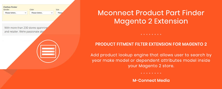 Mconnect Product Part Finder Extension for Magento 2