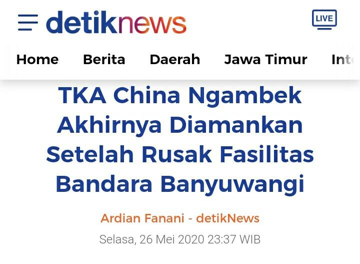 Ini Alasan TKA China Ngambek dan Enggan Pulang ke Negaranya