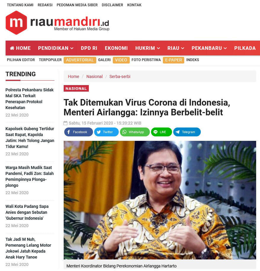 Pemerintah Indonesia dalam COVID-19