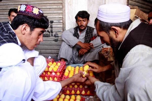 Adu Telur Mewarnai Perayaan Lebaran di Afghanistan