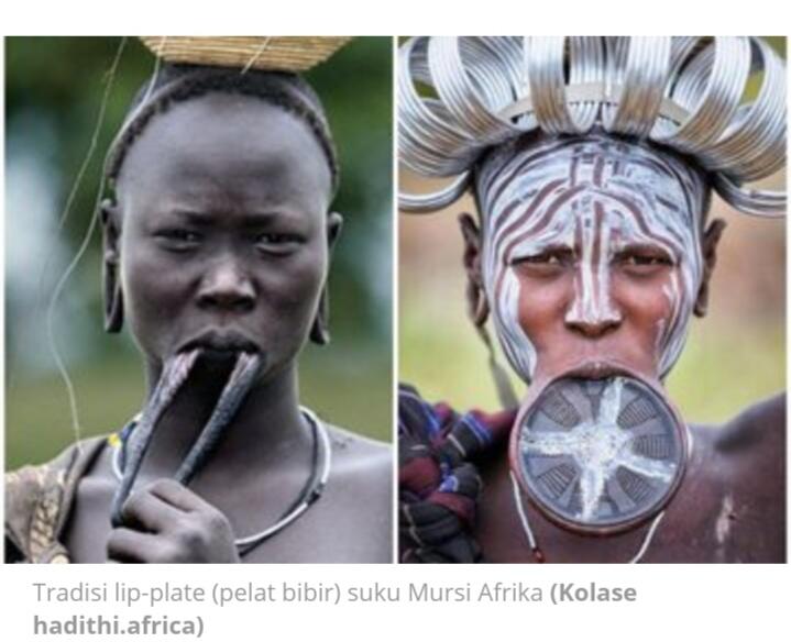 Ada Apa Dengan Bibir Wanita Suku Mursi? Kenapa Maharnya Menjadi Sangatlah Mahal? 