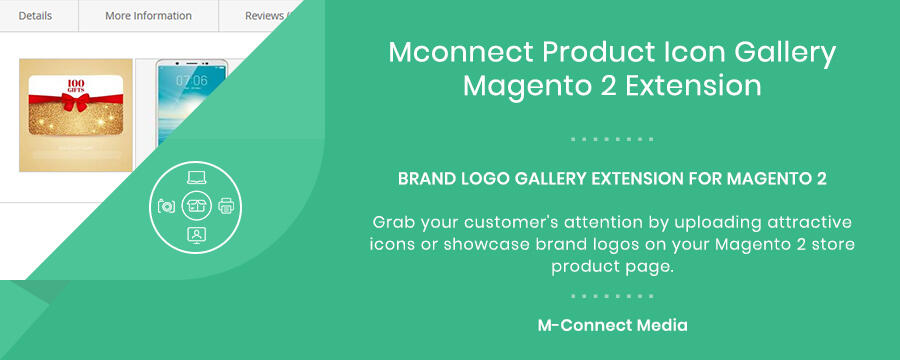Mconnect Product Icon Logo Gallery Extension for Magento 2