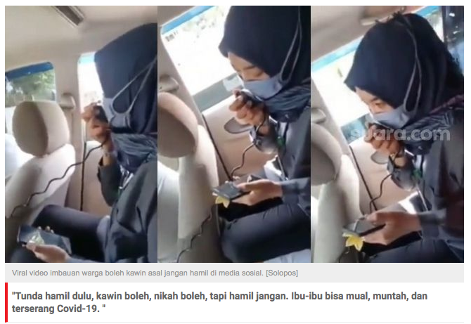 Kontroversial! Petugas Puskesmas Pakai Toa: Kawin Boleh, Hamil Jangan