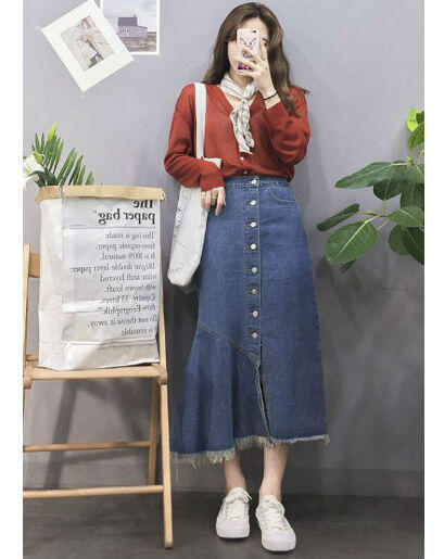 Cobain Yuk, 7 Inspirasi OOTD Menggunakan Maxi Skirt Ala Korean Style