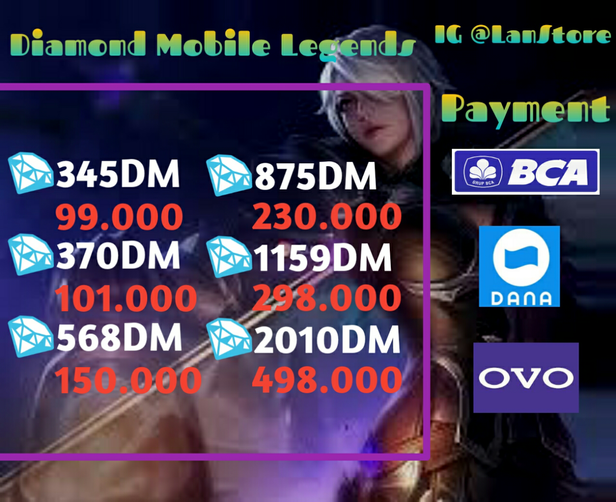 Diamond Mobile Legend Termurah 100% Legal