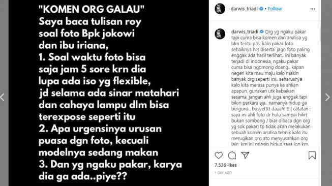 Fotografer Senior Sindir Roy Suryo: Ngaku Pakar, Karya Enggak Ada