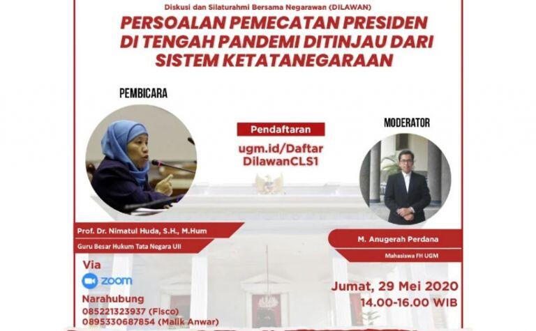 Dekan UGM Blak-blakan, Mahasiswa dan Pemateri Diteror, Orangtuanya Diancam Dibunuh