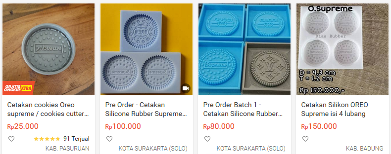 Bajet Pas-pasan Jiwa Sosialita, oreo supreme versi HDC hingga KW