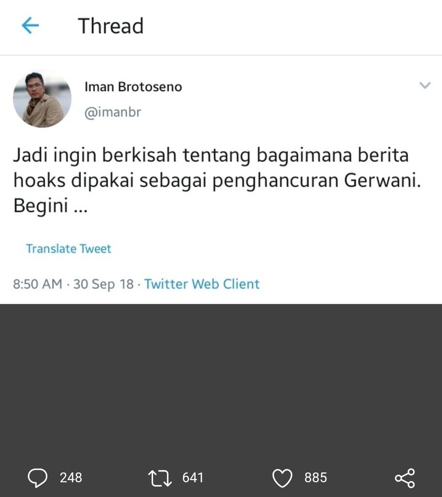 Dirut TVRI Iman Brotoseno Jawab Sindiran Roy Suryo soal Gerwani PKI