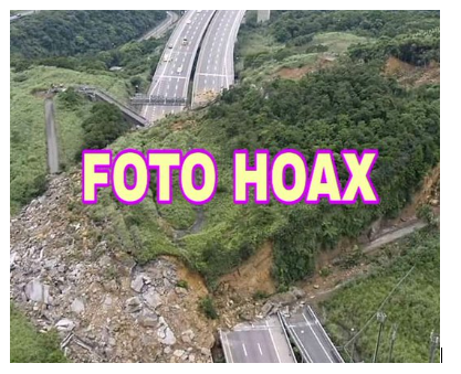 Beredar di Medsos, Foto Hoax Tol Ungaran-Semarang Longsor