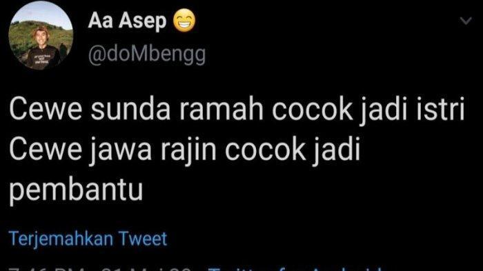 Penghina perempuan Jawa yang mengatakan cocok jadi pembantu, meminta maaf