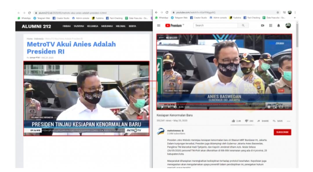 Stasiun Televisi Ini Sebut Anies Presiden Indonesia. HOAKS / FAKTA?