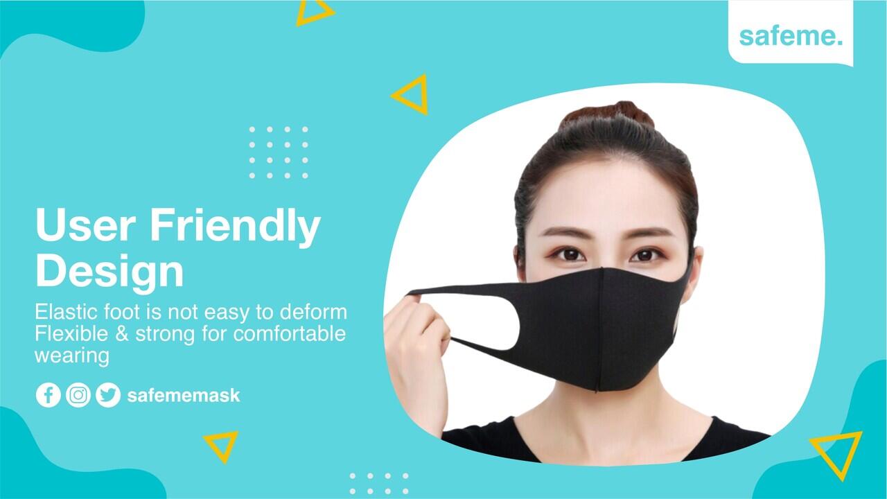 Masker Kain Scuba Hitam Asli Original Model Korea Pitta Mask Jakarta