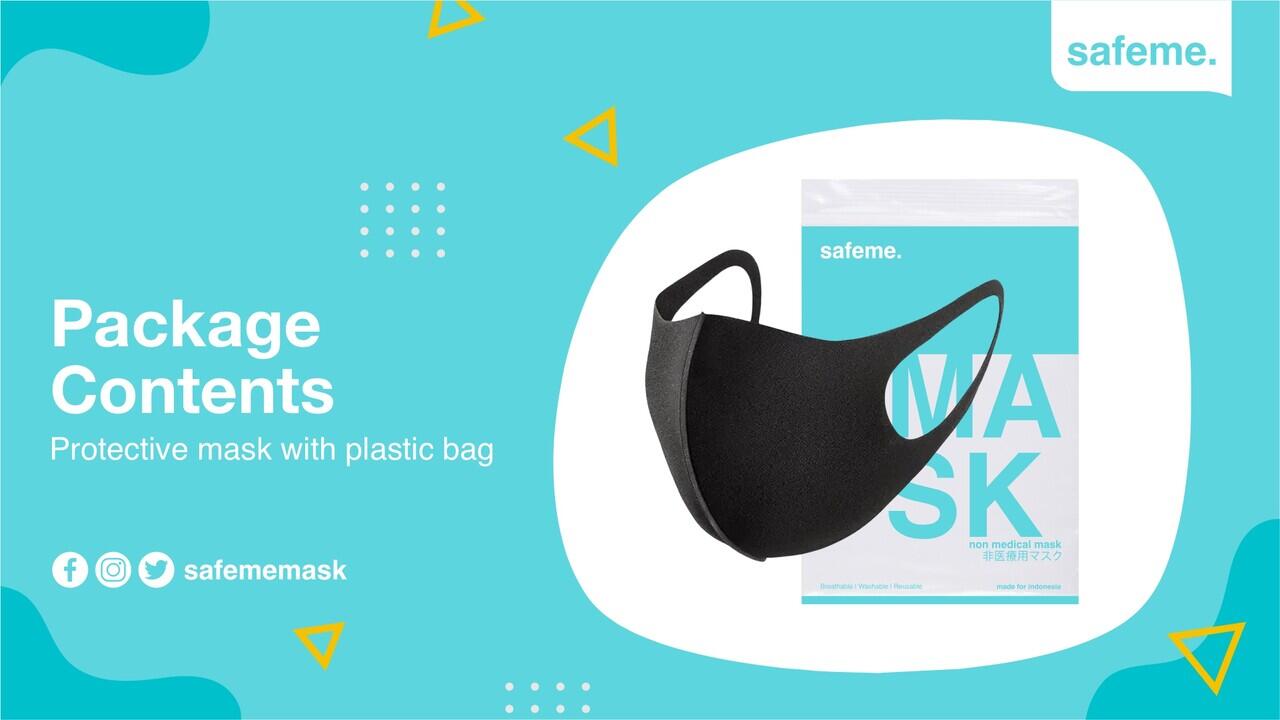 Masker Kain Scuba Hitam Asli Original Model Korea Pitta Mask Jakarta