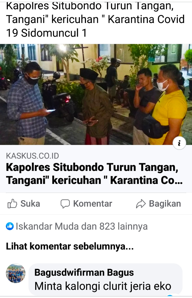 Ancaman Keras Tarhadap Ketum LSM Siti Jenar Eko Febrianto
