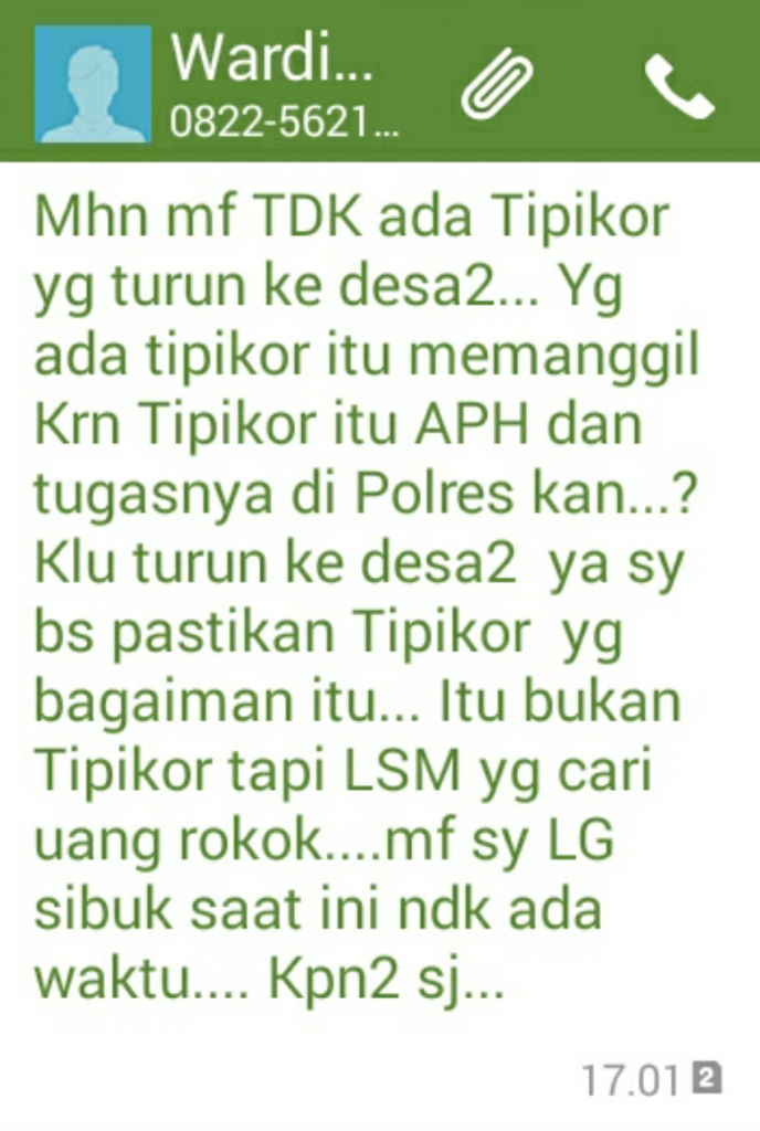Sekdes Bayeman Diadukan ke Mapolres Situbondo