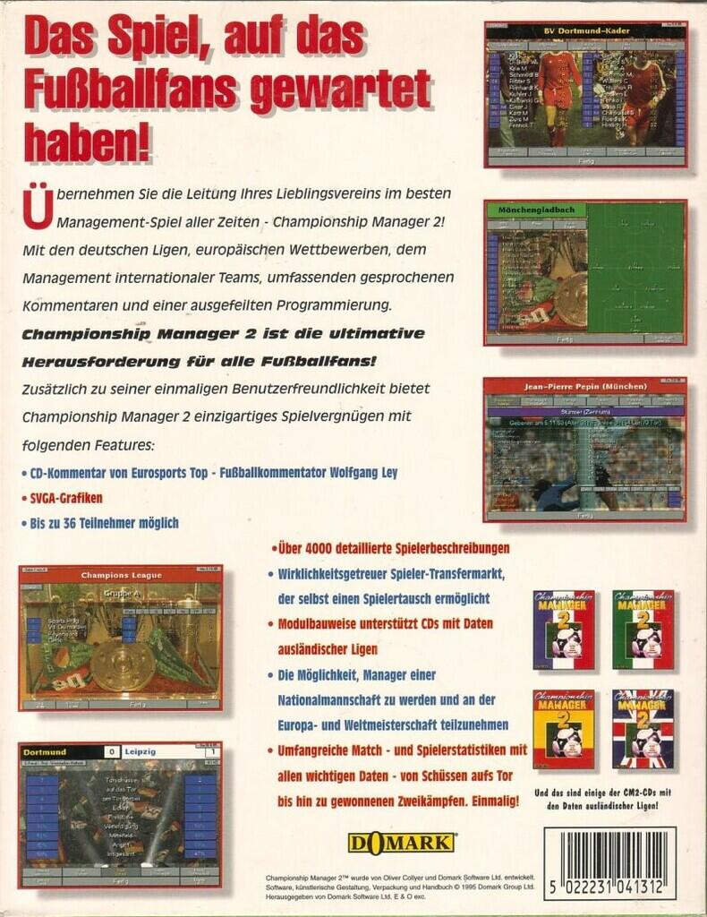Championship Manager 2 &#91;1995/1996&#93; &amp; &#91;1996/1997&#93; 