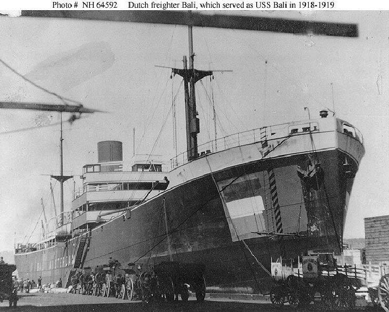 USS Bali (ID-2483), Kapal Kargo Belanda Yang Turut Serta Dalam Perang Dunia I