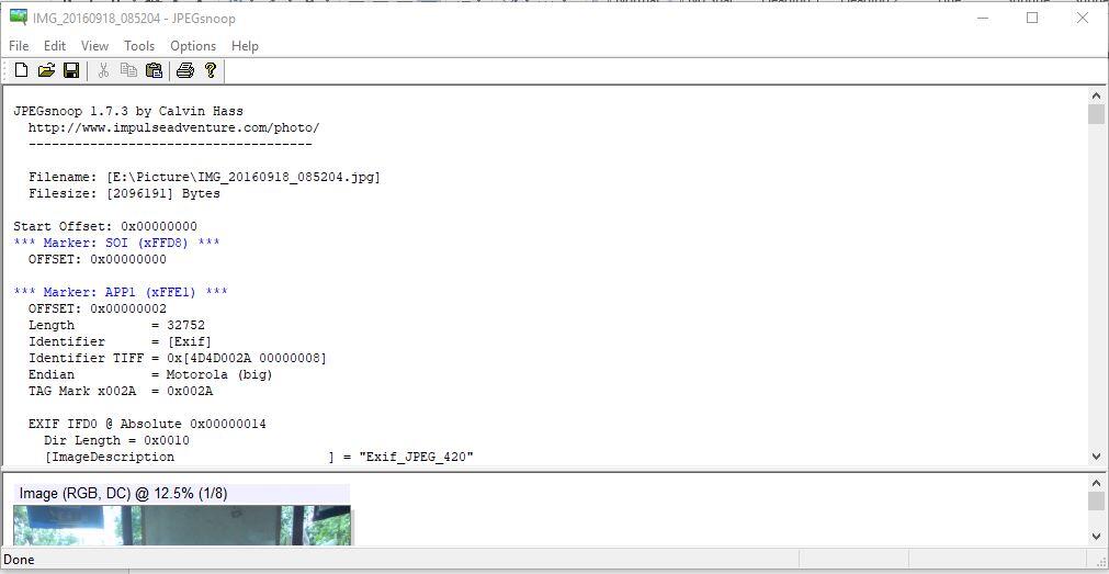Image Forensic Menggunakan JPEGSnoop di Windows