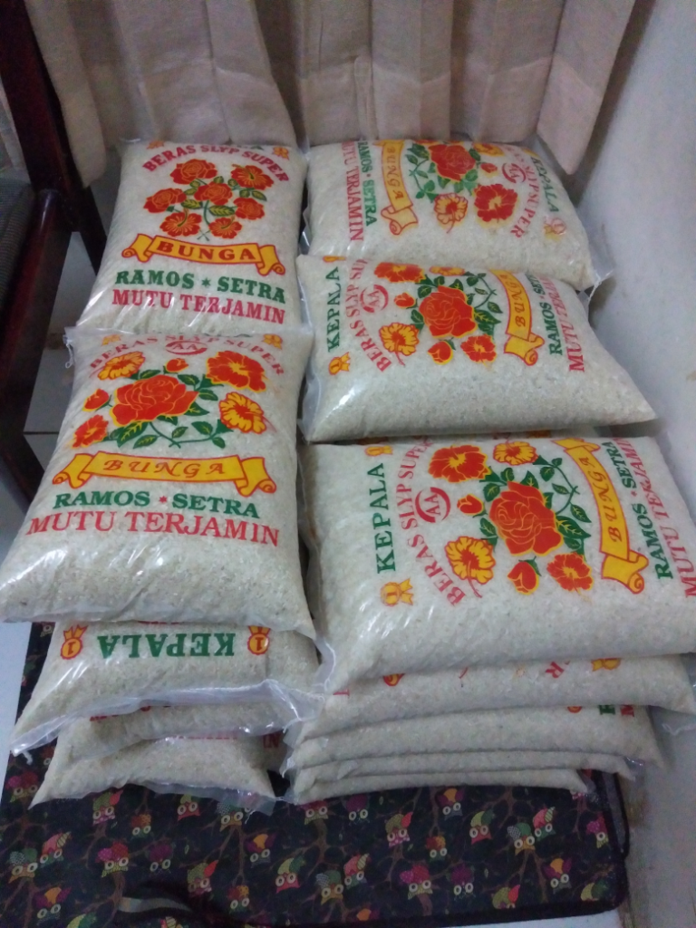 Beras Pulen Higienis Cap Bunga kemasan 5 Kg