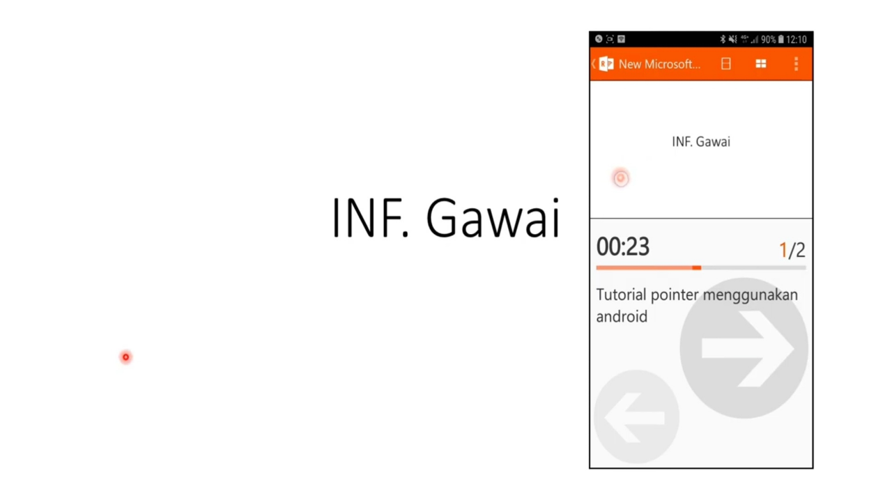 Tutorial Menggunakan Android Sebagai Pointer Untuk Presentasi