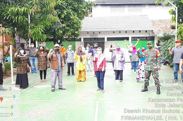 Kampung Merdeka Covid di Kemanggisan Dideklarasikan