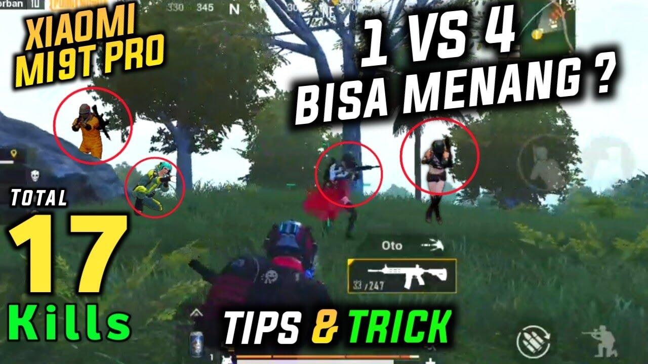 Tutorial 1 VS 4 gameplay with Xiaomi Redmi Mi9T Pro/K20 Pro | Tips and Trick PUBG