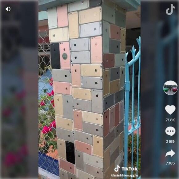 Viral di TikTok! Rumah Berpagar Tumpukan iPhone, Bikin Sobat Miskin Auto Menjerit