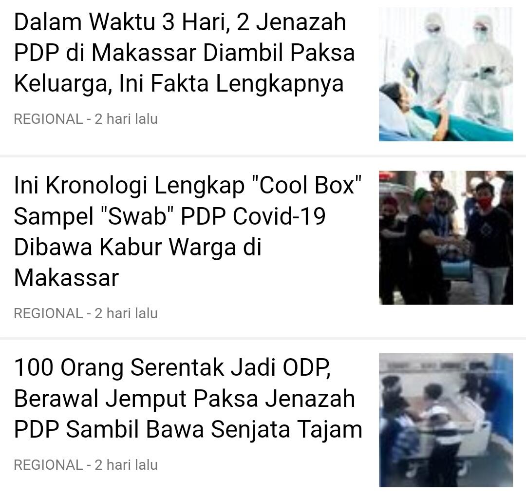 Lagi, Jenazah PDP Corona di Makassar Diambil Paksa, Datang 150 Orang Terobos Barikade