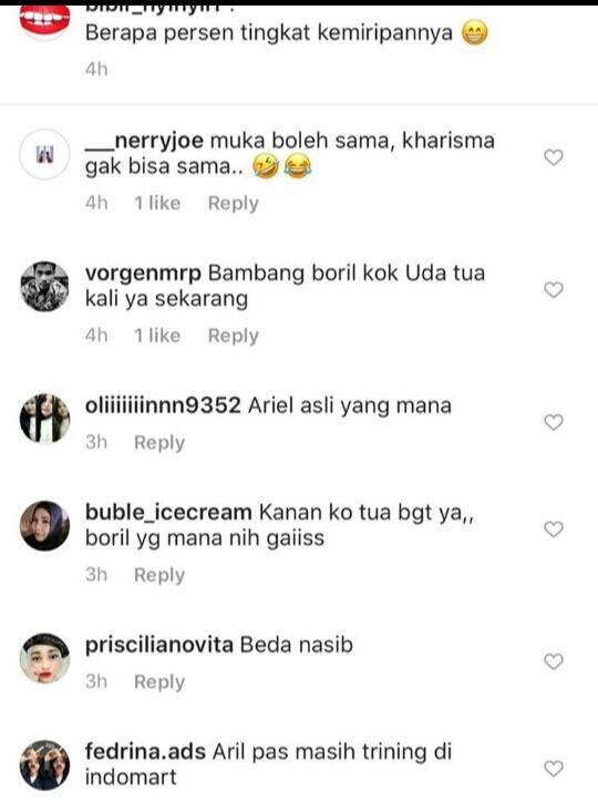 Dunia Maya Gempar||kemiripan artis Ariel NOAH