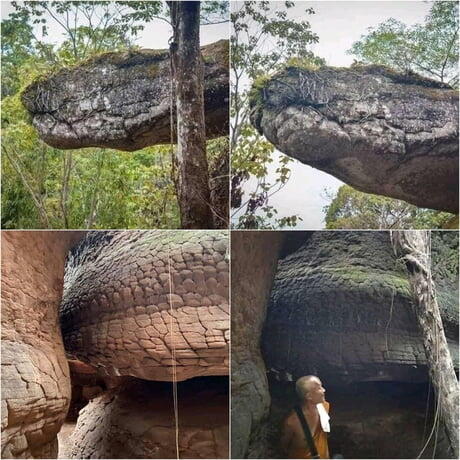 Netizen Heboh 'ULAR RAKSASA' Yang Konon Dikutuk Jadi Batu Di Naka Cave Thailand