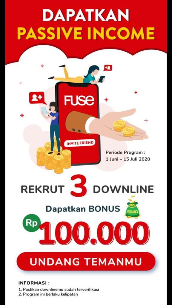 JOIN & AJAK 3 TEMAN = LANGSUNG DAPAT 100RIBU