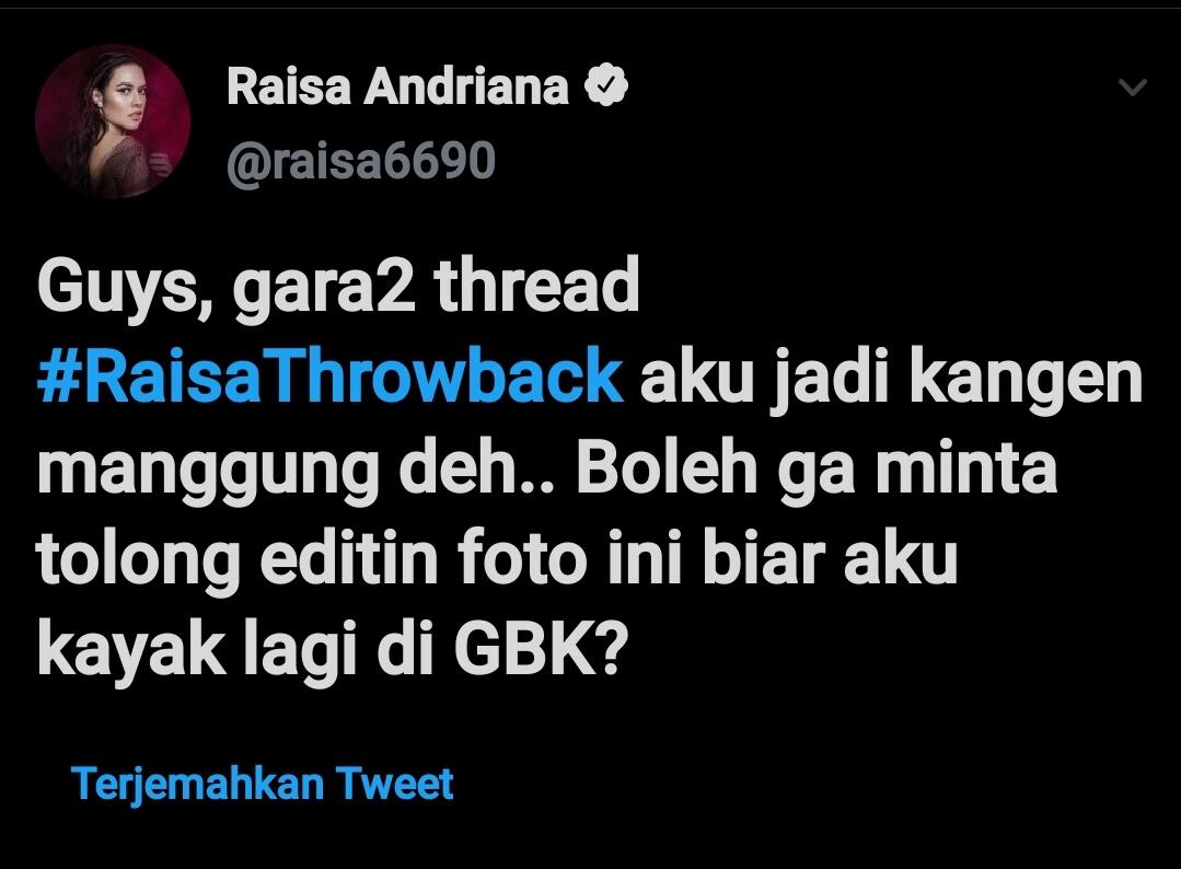 &#91; NGAKAK &#93; Begini Hasilnya Kalau Raisa Minta Editin Foto Sama Warga Twitter 