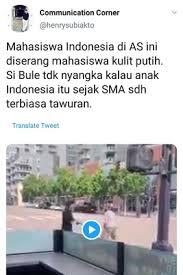 Pria Rasis Di AS Mengancam Mahasiswa Indonesia, Hasilnya KO Kena Hantam