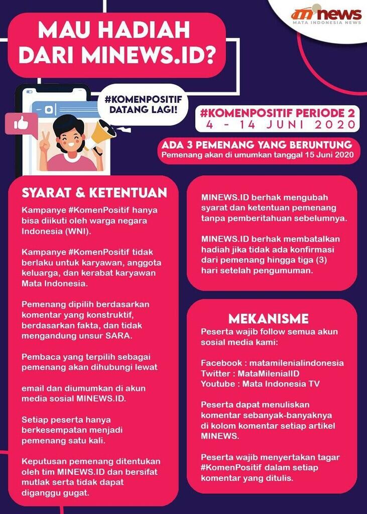 Mau Dapet Uang? Gampang banget, Ikutan Yuk Minews Kuis #KomenPositif