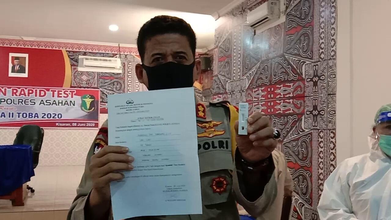 Polres Asahan dilakukan Pemeriksaan Rapid Test