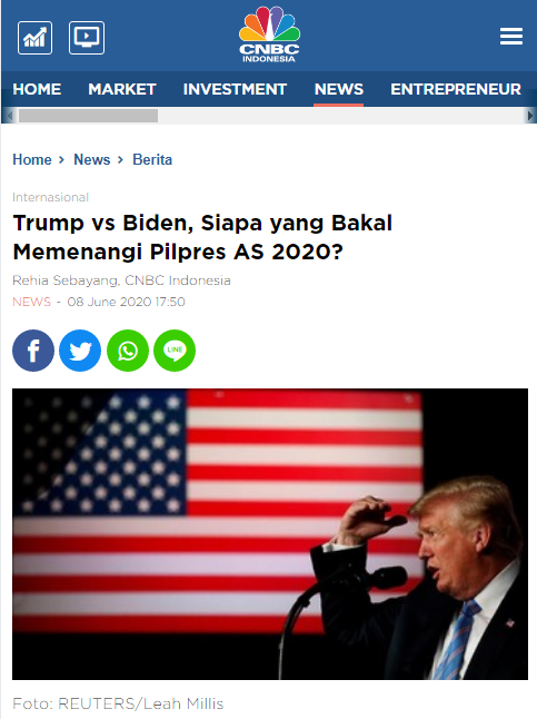 Trump vs Biden, Siapa yang Bakal Memenangi Pilpres AS 2020?