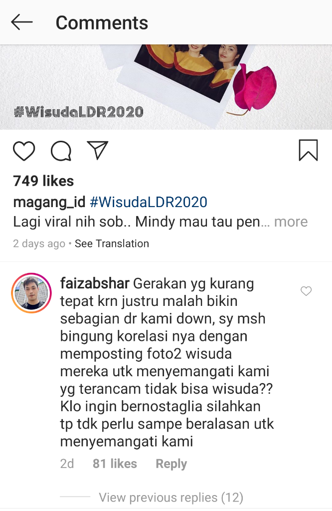 WisudaLDR2020 Dianggap Bukan Membuat Semangat Malah Membuat Semakin Down. Setuju?