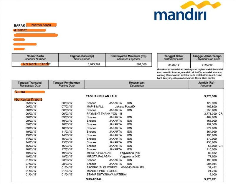 Lakukan Hal Ini Untuk Mengakali Tagihan Kartu Kredit Yang Bengkak Sampai Puluhan Juta