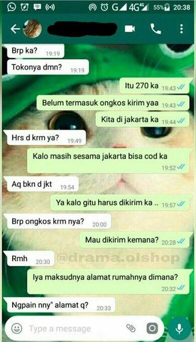 7 Chat Olshop yang bikin ngakak