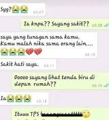 7 History chat pacar ter ter ter banget dah