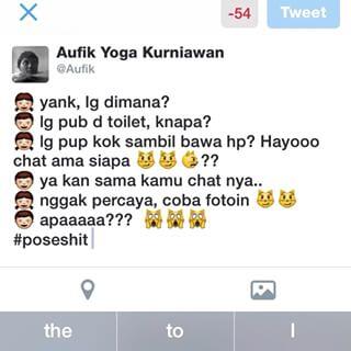 7 History chat pacar ter ter ter banget dah